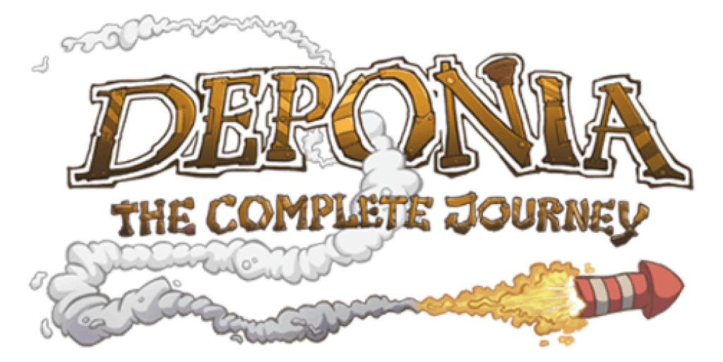 Deponia journey. Deponia. Deponia логотип. Депония обложка. Deponia надпись.